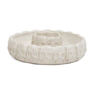 Arlington Designs 13x2.5 Skull Chip And Dip Plate - NIB